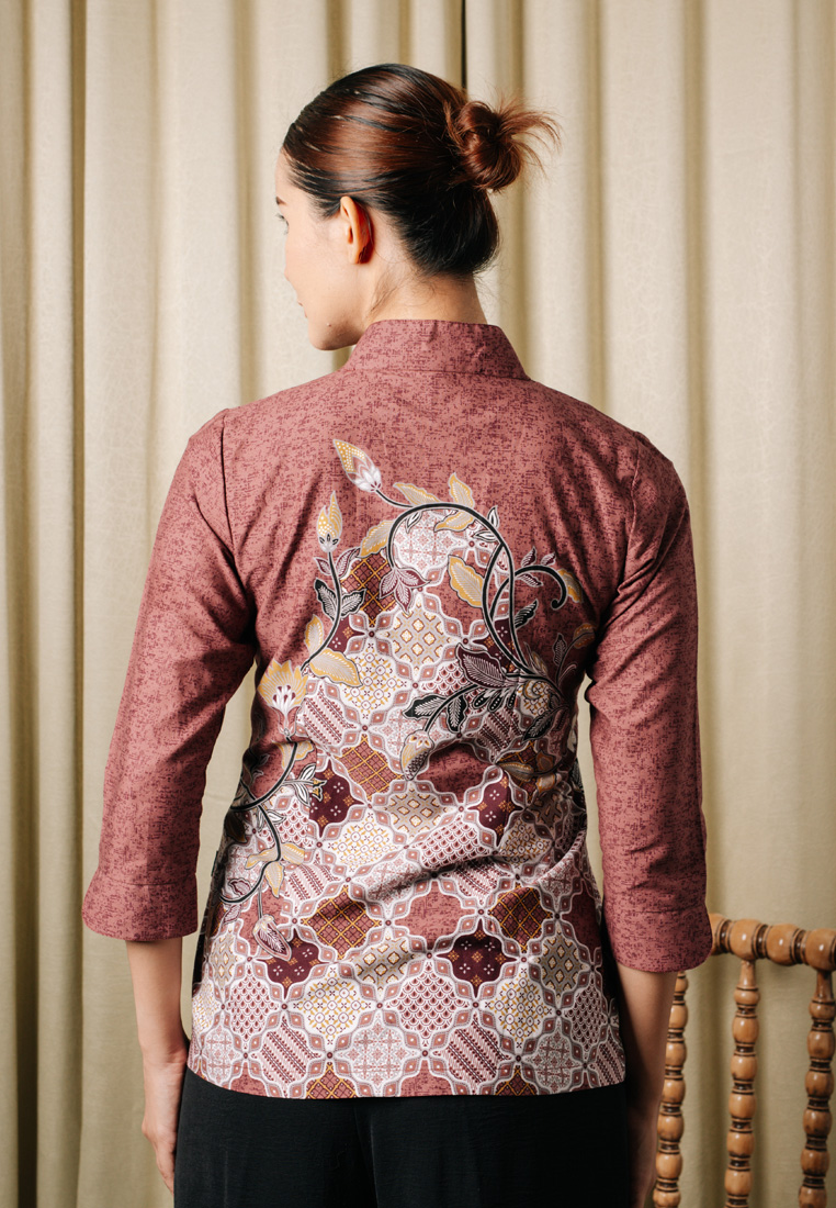 Hadinata Batik Wanita Superfine Blouse Dinesha Dhines-3